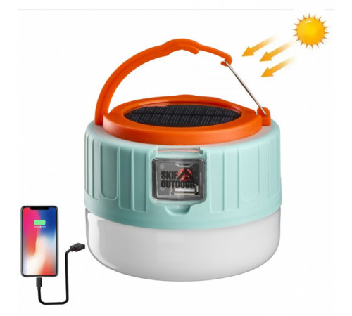 Ліхтар кемпінг переносний 509-20LED, power bank, Li-Ion акумулятор, сонячна батарея, ЗУ microUSB UR-95 за 651 грн