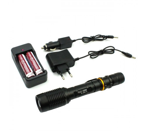 Фонарик военный, Яркий фонарик, Мощный аккумуляторный лед фонарик Мощный ручной OU-26