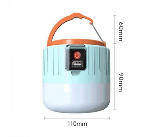Ліхтар кемпінг переносний 509-20LED, power bank, Li-Ion акумулятор, сонячна батарея, ЗУ microUSB UR-95 за 651 грн