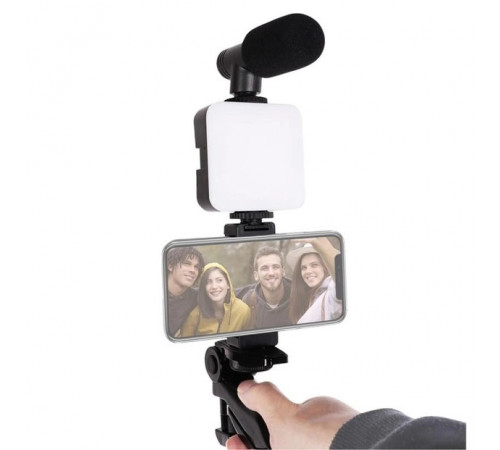 Selfie кільце набір блогера 4в1, Накамерне світло для відеокамер, Лампа набір блогера PD-64 за 535 грн