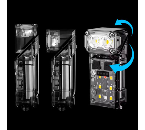 Ліхтар на лоб для будівельних робіт X52, 2LED+6SMD RGB, Ліхтарик на голову для домашніх робіт ZG-90 за 347 грн