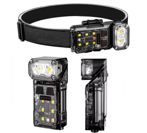 Ліхтар на лоб для будівельних робіт X52, 2LED+6SMD RGB, Ліхтарик на голову для домашніх робіт ZG-90 за 347 грн