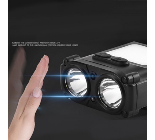 Надійний налобний ліхтар SH-T808-2XPE-20SMD-white/red, Led headlamp налобний ліхтар DX-51 за 416 грн
