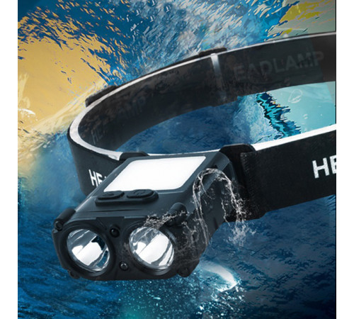 Надійний налобний ліхтар SH-T808-2XPE-20SMD-white/red, Led headlamp налобний ліхтар DX-51 за 416 грн
