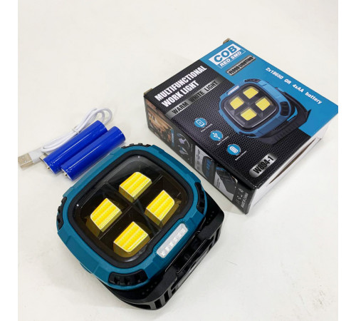 Фонарь кемпинг W894-1-4COB(White+Yellow)+5SMD(Red) Power bank CD-25