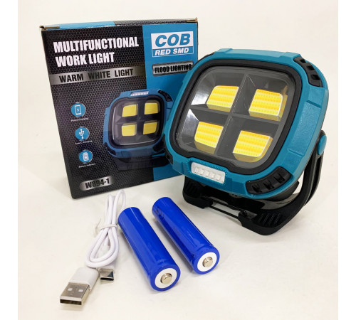 Фонарь кемпинг W894-1-4COB(White+Yellow)+5SMD(Red) Power bank CD-25