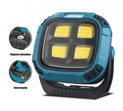Фонарь кемпинг W894-1-4COB(White+Yellow)+5SMD(Red) Power bank CD-25