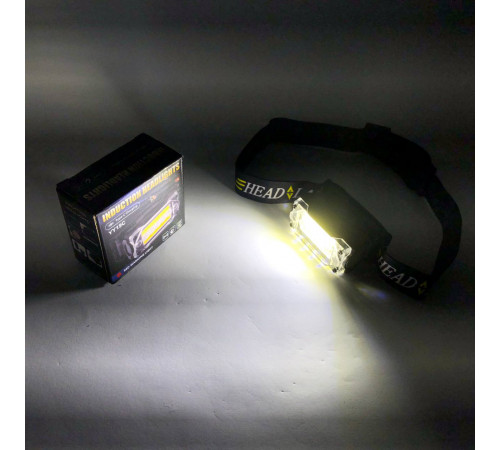 Налобный прожектор YY-19C-5SMD+COB, Фонарь на лоб с датчиком движения, Фонарь для походов на лоб XK-18