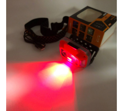 Ліхтар на голову для риболовлі WH-0218-XPG(white+yellow)+SMD(red), Ліхтарик на голову для роботи MR-48 за 359 грн