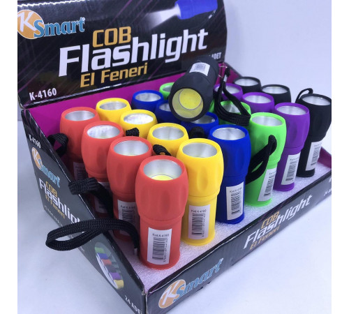 Фонарь ручной светодиодный K 4160 , 3AAA x COB (480 шт/ящ) за 81 грн