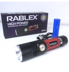 Ліхтарик ручний P50 + Zoom + акумулятор + індикатор заря Rablex RB 252 (120)