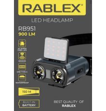 Фонарь налобный RABLEX RB 951 (100)