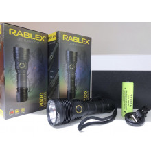 Фонарь аккумуляторный ручной с красным светом 2000 LUMENS Police RABLEX RB 920 (60)