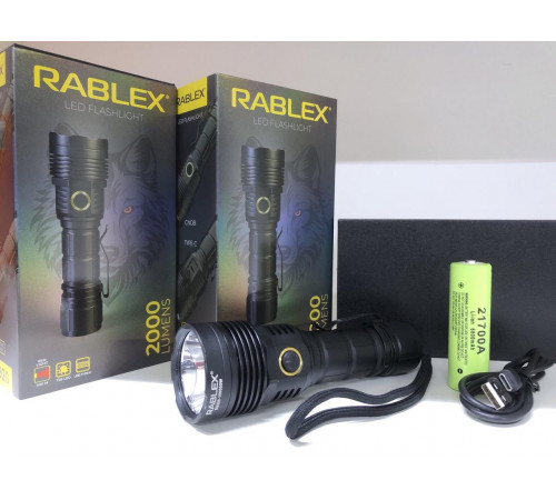 Фонарь аккумуляторный ручной с красным светом 2000 LUMENS Police RABLEX RB 920 (60) за 1035 грн
