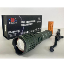 Фонарь аккумуляторный ручной с красным и белым светом WL 1485 BL-G65-1 (80)
