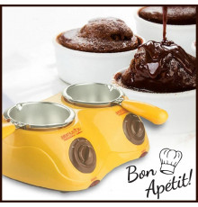 Электрический набор для фондю с двумя чашами Chocolatiere
