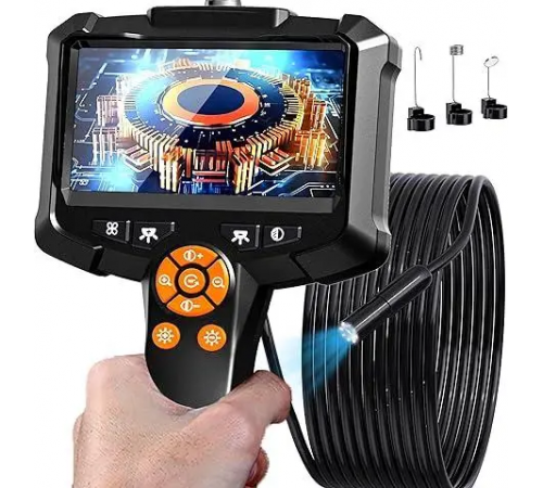 Эндоскоп 4,3" IP67 с IPS-экраном / Эндоскопическая камера 1080P HD с подсветкой