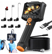 Эндоскоп 4,3" IP67 с IPS-экраном / Эндоскопическая камера 1080P HD с подсветкой