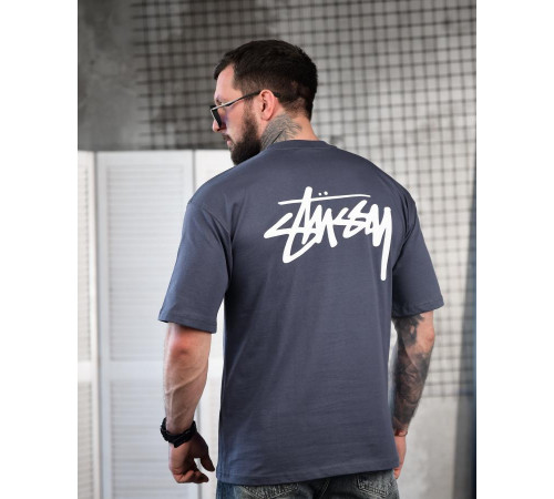 Футболка оверсайз STUSSY Graffiti sea ТР6880 за 1099 грн
