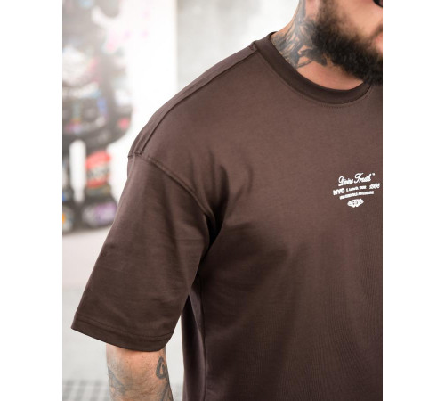 Футболка oversize NYC бордо ТР6871 за 1099 грн