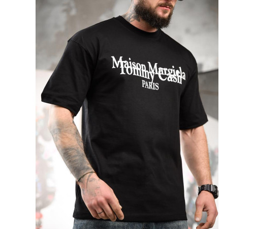 Футболка oversize maison margiela чорна ТР6884 за 1099 грн