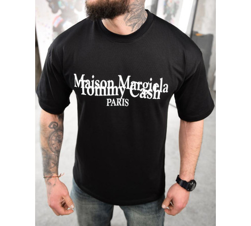Футболка oversize maison margiela чорна ТР6884 за 1099 грн