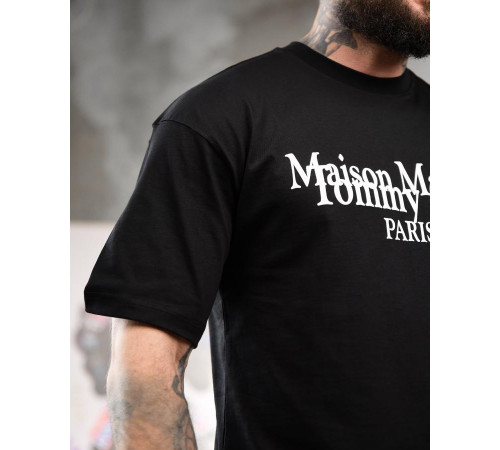 Футболка oversize maison margiela чорна ТР6884 за 1099 грн
