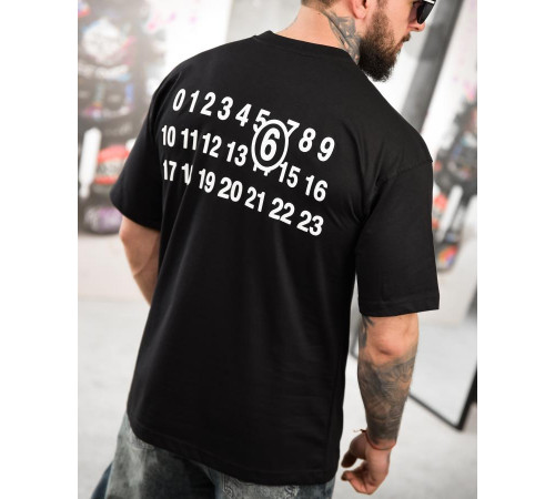 Футболка oversize maison margiela чорна ТР6884 за 1099 грн