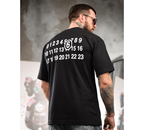 Футболка oversize maison margiela чорна ТР6884 за 1099 грн