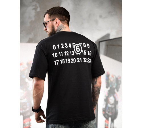 Футболка oversize maison margiela чорна ТР6884 за 1099 грн