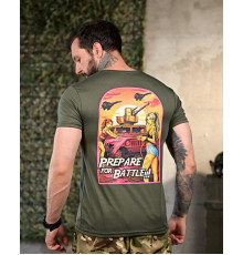 Тактична потовідвідна футболка battle oliva ПП4650