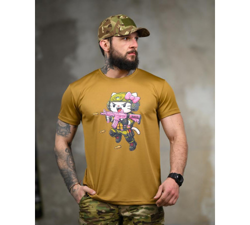 Тактическая футболка SELION warrior coyot ТР6765