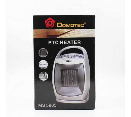 Дуйка DOMOTEC MS-5905 Ceramic, тепловентилятор, електричний обігрівач, дуйчик обігрівач CH-40 за 1029 грн