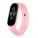 Фитнес браслет FitPro Smart Band M6 (смарт часы, пульсоксиметр, пульс). Цвет: розовый VA-28