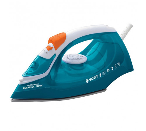 Утюг SATORI SI-2210-BL, паровой утюг-очиститель, профессиональный паровой утюг NP-92