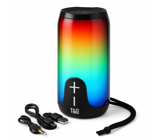 Хорошая колонка для музыки TG651, Акустическая Bluetooth колонка со светомузыкой акамуляторна IA-88