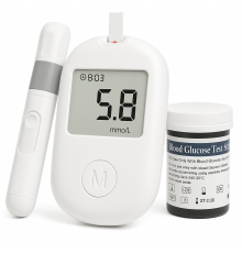 Глюкометр Glucose Meter GLM-76 с тест-полосками 50 шт – прибор для измерения сахара в крови ED-80