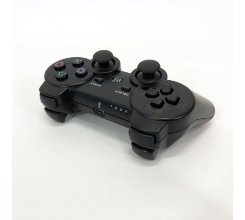 Бездротовий ігровий геймпад Doubleshock PS3/PC акумуляторний джойстик з функцією вібрації. Колір: чорний ZC-34 за 460 грн