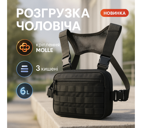 Сумка через плечо из военной ткани, Практичная мужская сумка слинг Тактическая несессер GS-80