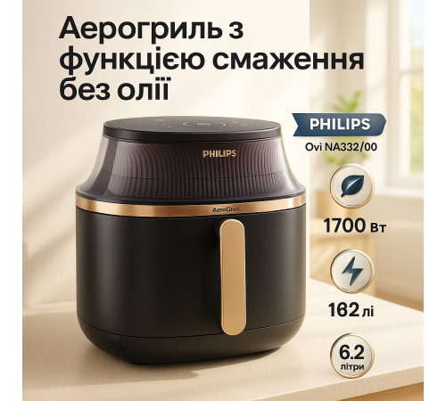 Мультипіч з автоматичними програмами PHILIPS, Аеро-гриль для приготування фрі, Аерогриль на пару BY-25