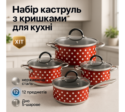 Набор кастрюль из нержавеющей стали, Хорошие кастрюли, Хороший набор кастрюль WQ-75