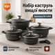Набор каструль для электрических плит, Набор кастрюль с антипригарным покрытием, Кастрюли из нержавейки BG-37