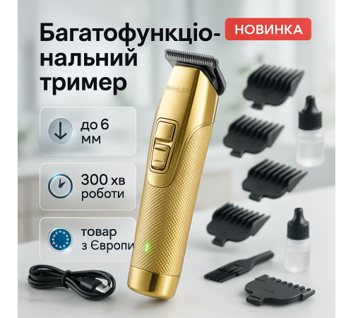 Модная машинка для стрижки волос Adler AD-2836G, Беспроводные машинки для стрижки легкие DG-52
