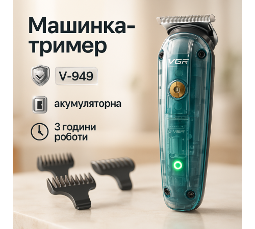 Універсальний тример для чоловіків, Набір для видалення волосся із зарядним пристроєм CG-73 за 798 грн