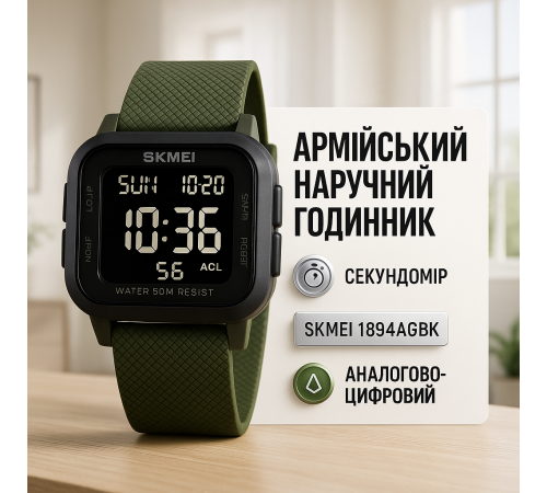 Военные часы спецслужб SKMEI, Электронные наручные часы мужские тактические Стильные армейские RP-70