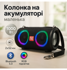 Портативная колонка с поддержкой bluetooth TG642, Колонка на аккумуляторе со светомузыкой GI-40