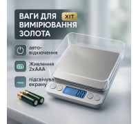 Маленькие электронные весы для взвешивания Domotec MS-1729B 500 г, Электронные весы для золота DT-67