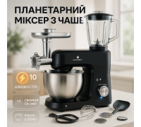 Комбайн для теста тестомес, Блендер миксер комбайн, Миксер для теста на ватрушки, Кухонный тестомес 6 л DI-25