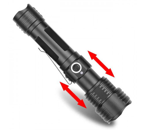Ручной светильник с мощным лучом, Мощный светодиодный карманный фонарик, Оригинальный ручной фонарь TP-15