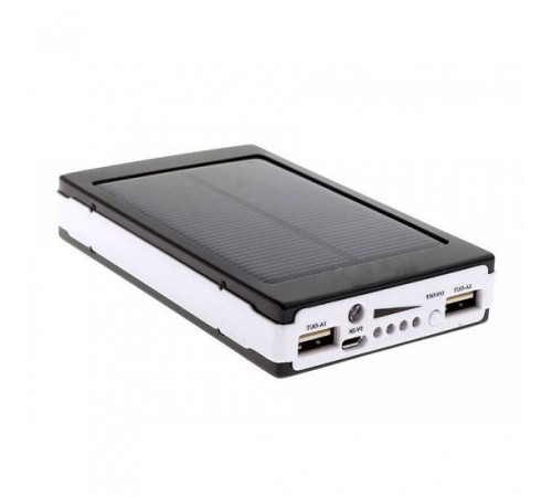 УМБ Power Bank Solar 10000 mAh мобільне зарядне із сонячною панеллю та лампою, зовнішній акумулятор PY-49 за 366 грн